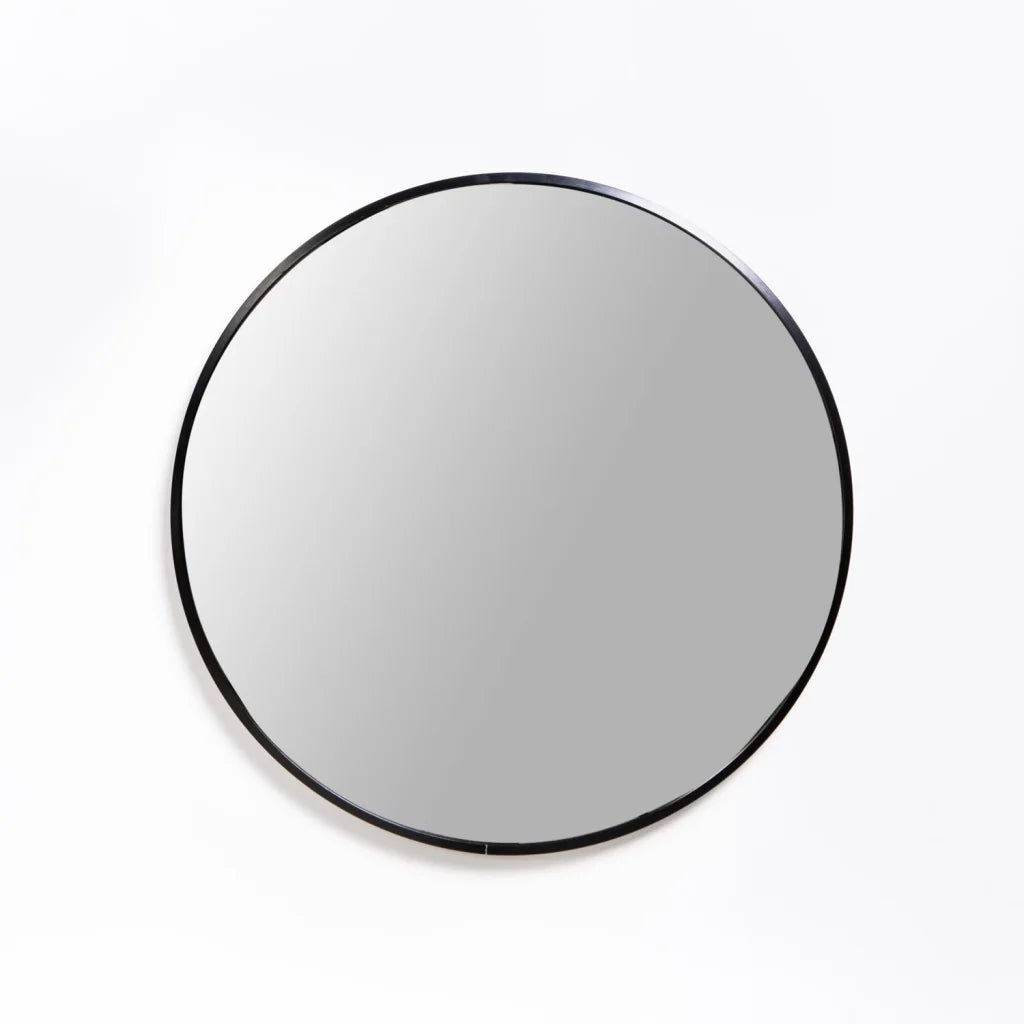 Naisha Round Mirror - Black 60cm