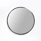 Naisha Round Mirror - Black 50cm