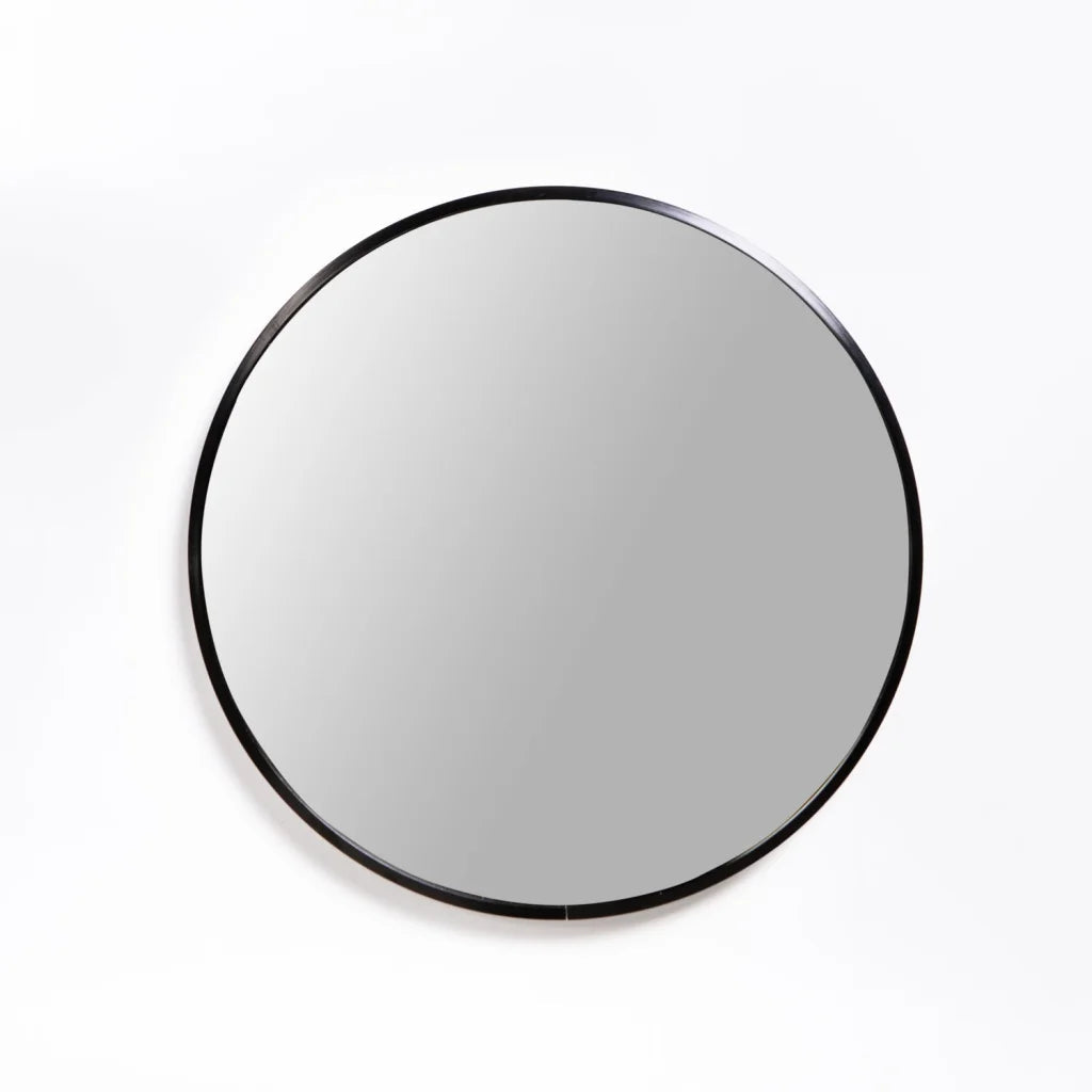 Naisha Round Mirror - Black 50cm
