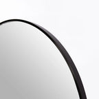 Naisha Round Mirror - Black 80cm