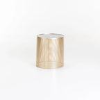 Baracks 41cm Round Metal Glass Top Table