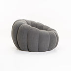Zansi Fleece Fabric Chair - Grey