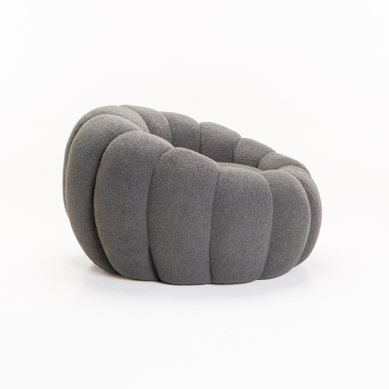 Zansi Fleece Fabric Chair - Grey