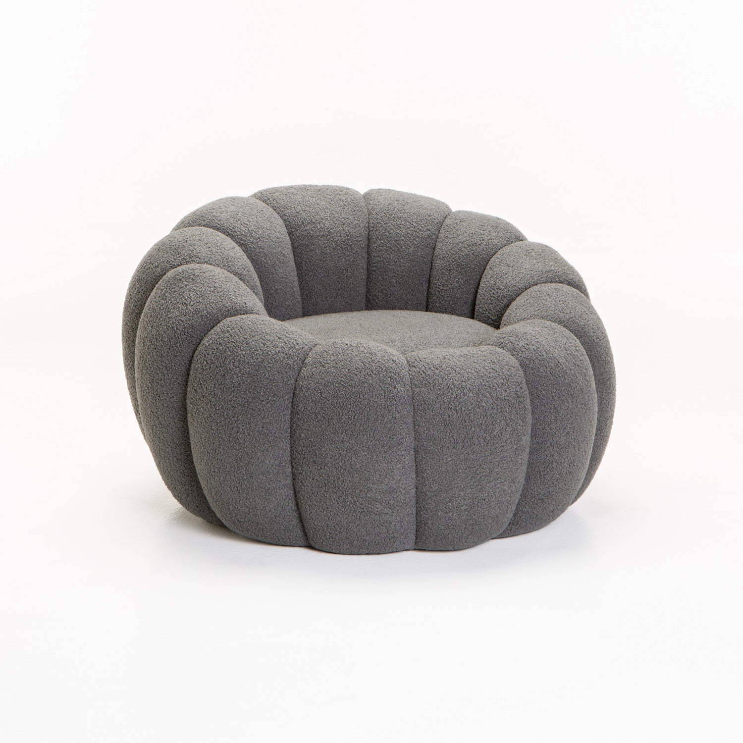 Zansi Fleece Fabric Chair - Grey