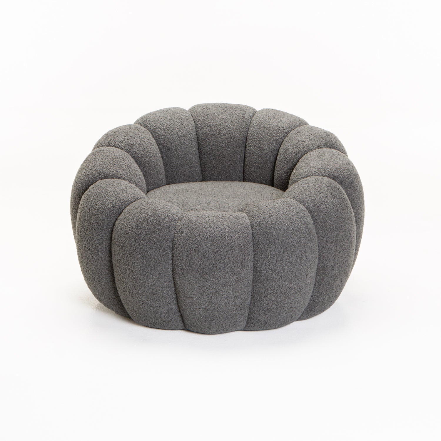 Zansi Fleece Fabric Chair - Grey