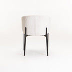 Lukie Fabric Dining Chair - Cream