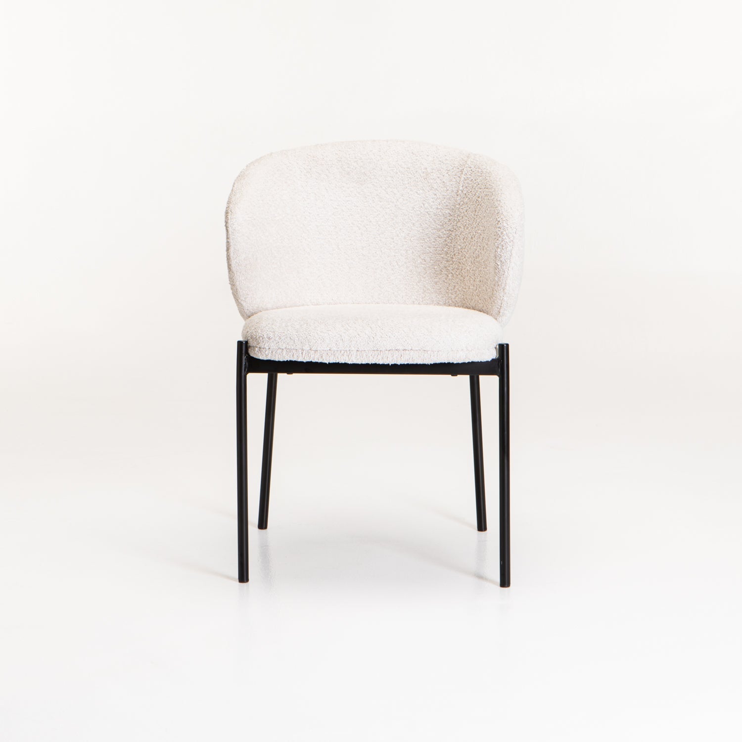 Lukie Fabric Dining Chair - Cream