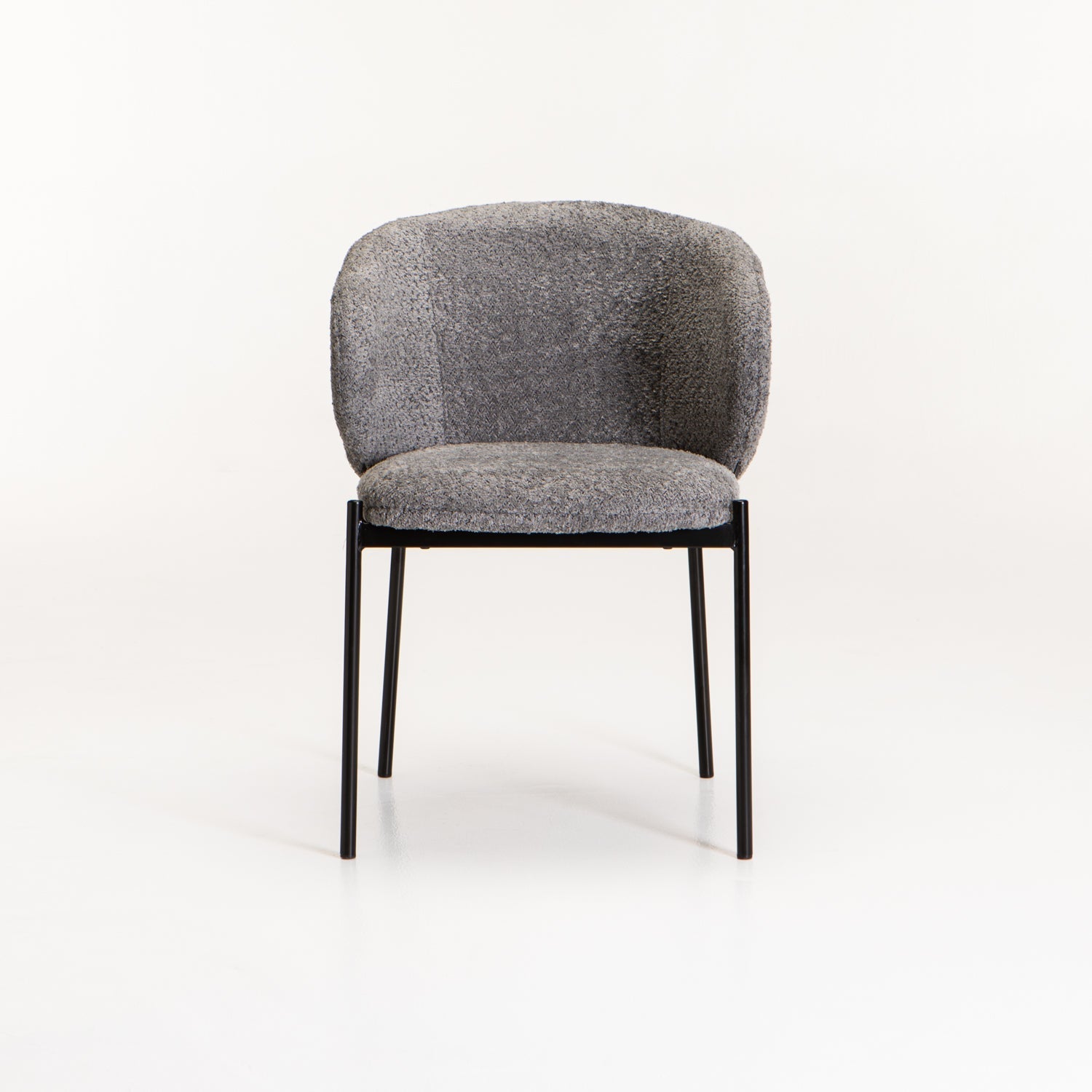 Lukie Fabric Dining Chair - Grey