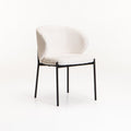 Lukie Fabric Dining Chair - Cream