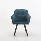 Siya Deluxe Velvet Dining Chair - Teal
