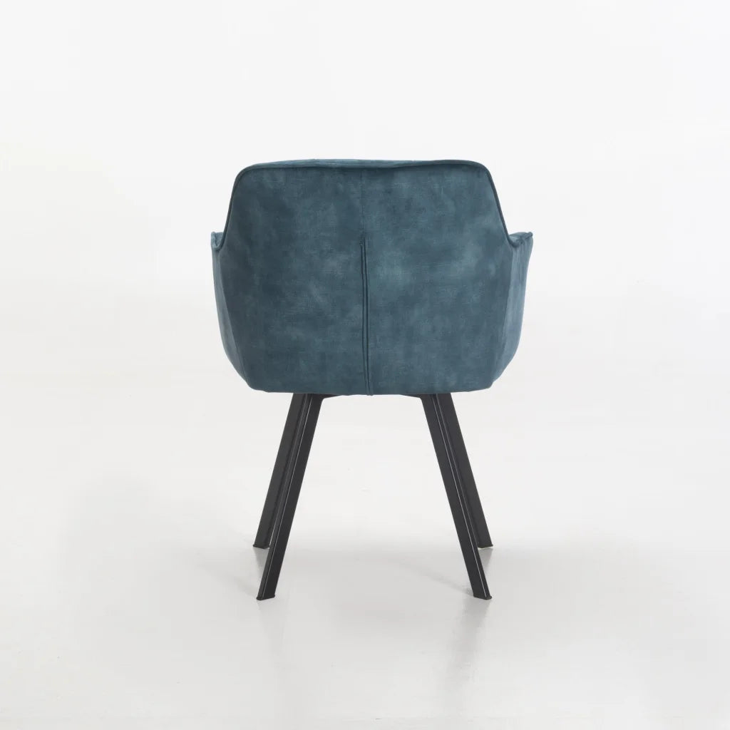 Siya Deluxe Velvet Dining Chair - Teal