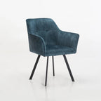 Siya Deluxe Velvet Dining Chair - Teal