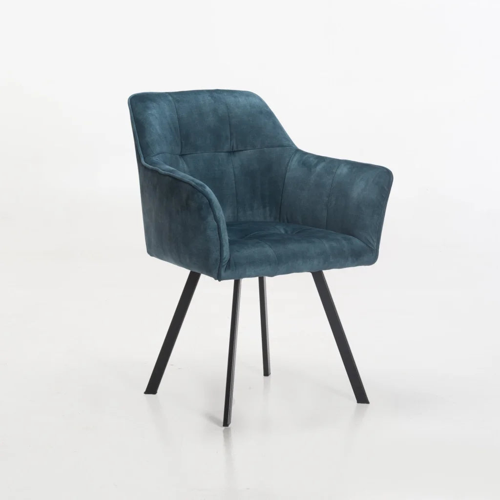 Siya Deluxe Velvet Dining Chair - Teal