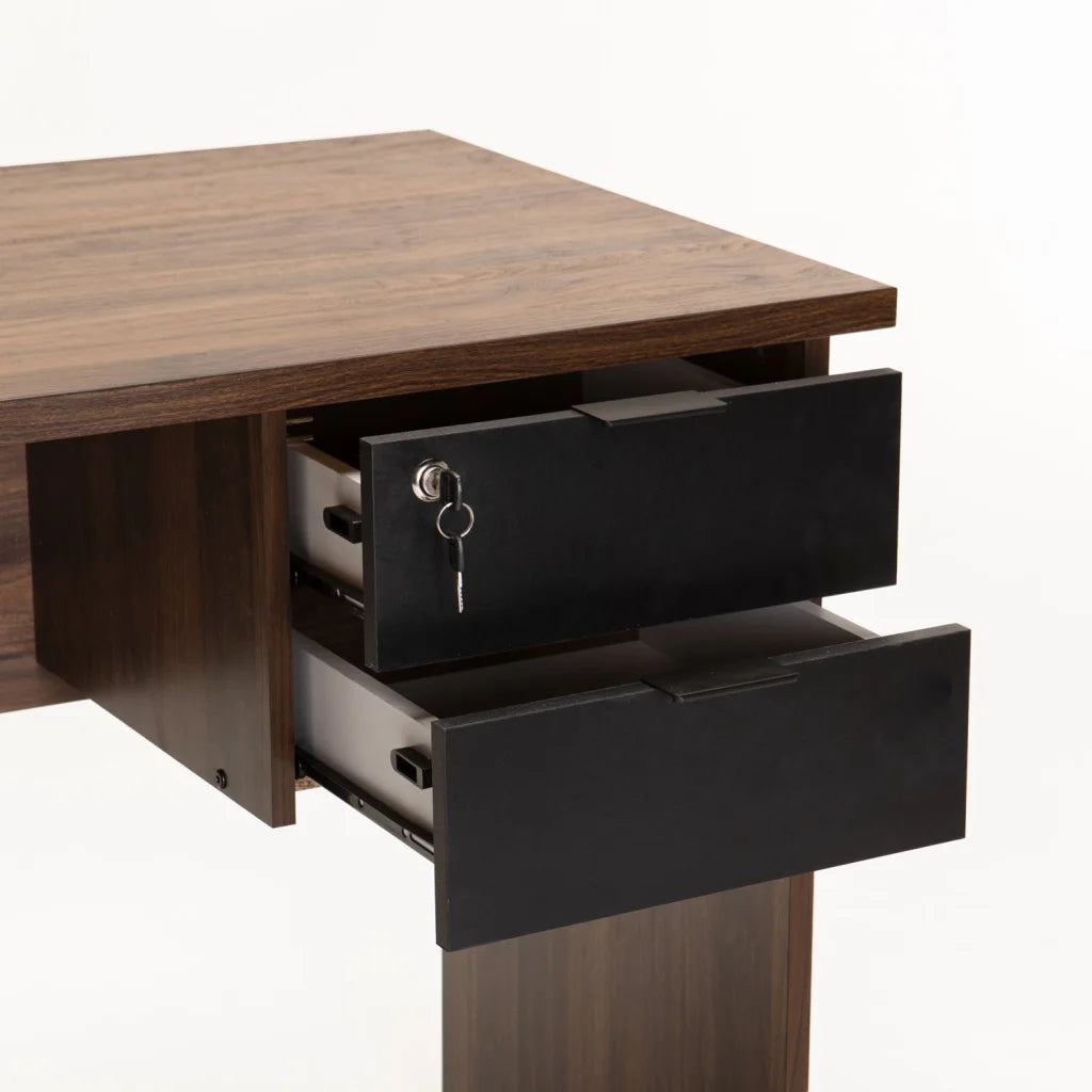 Soren 120cm Deluxe Desk - Walnut