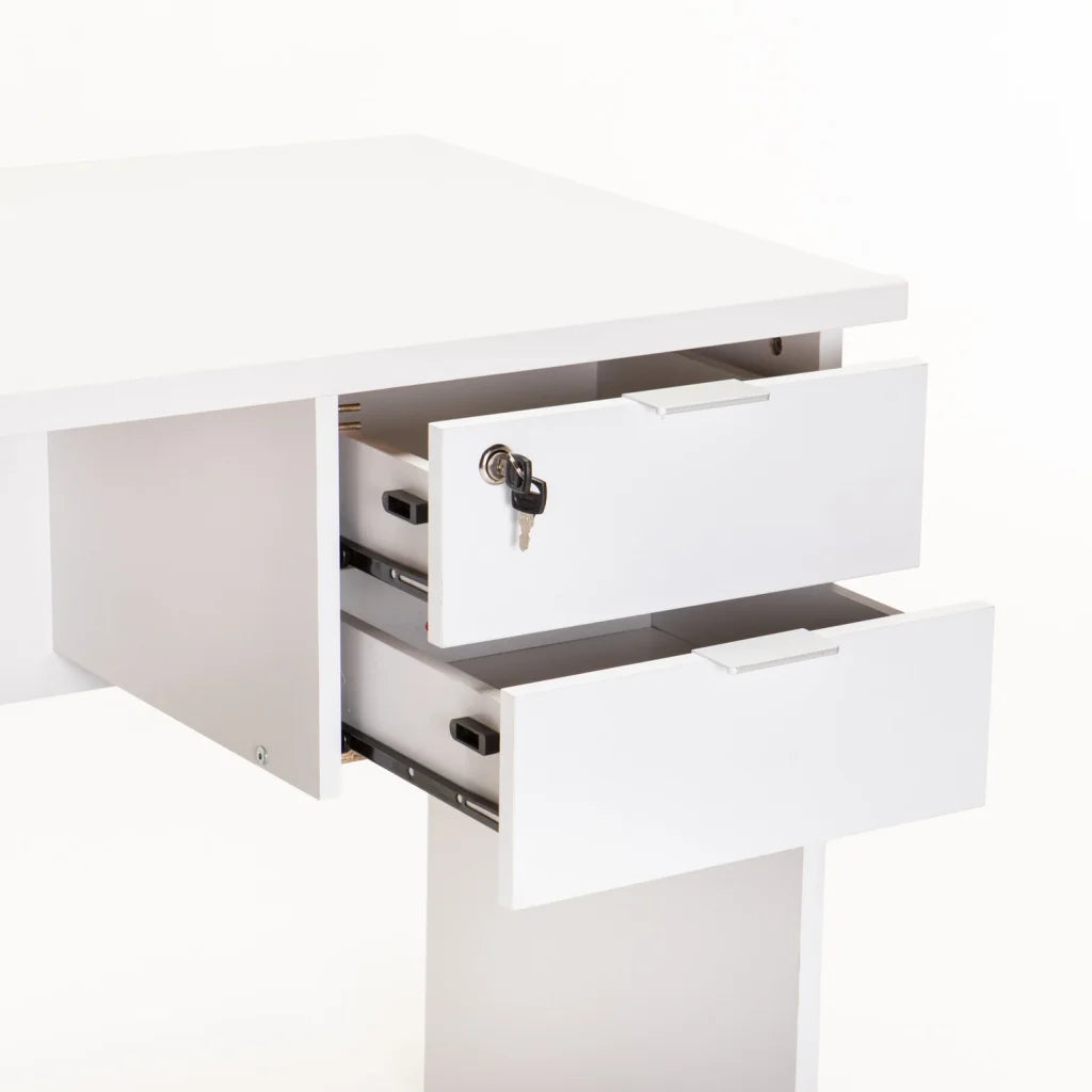 Soren 120cm Deluxe Desk - White