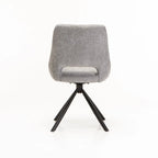 Piatto Fabric Swivel Dining Chair - Light Grey