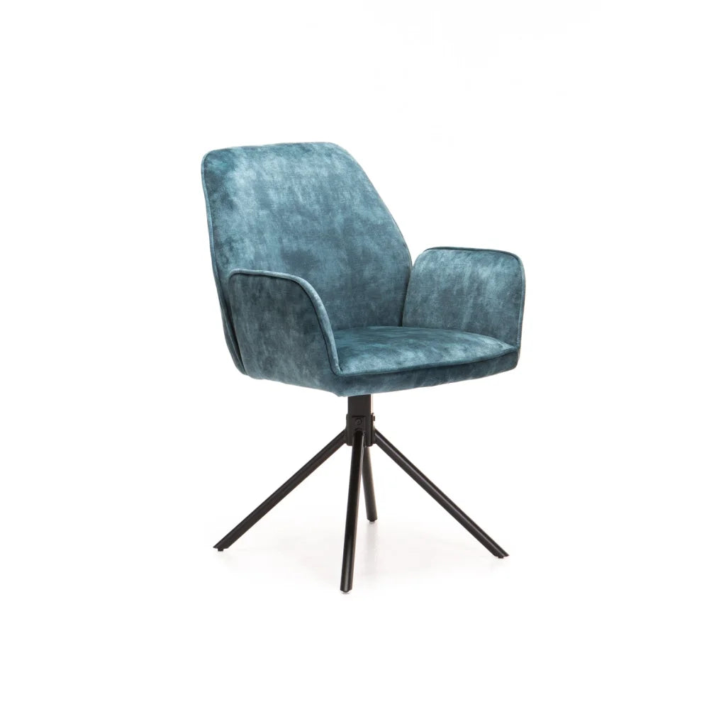 Dinny Deluxe Velvet Dining Chair - Teal