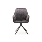 Dinny Deluxe Velvet Dining Chair - Grey