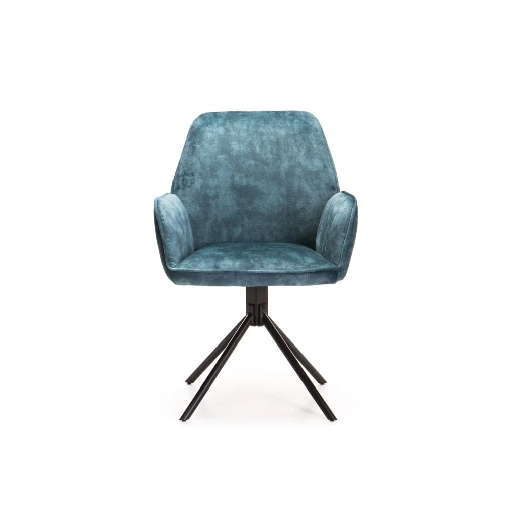 Dinny Deluxe Velvet Dining Chair - Teal