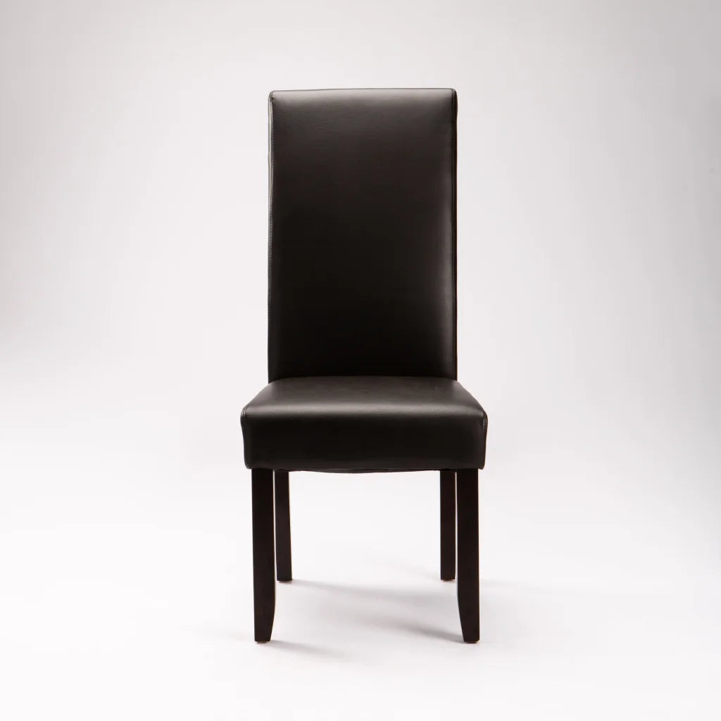 Koda Leather Touch Dining Chair - Litchi Brown