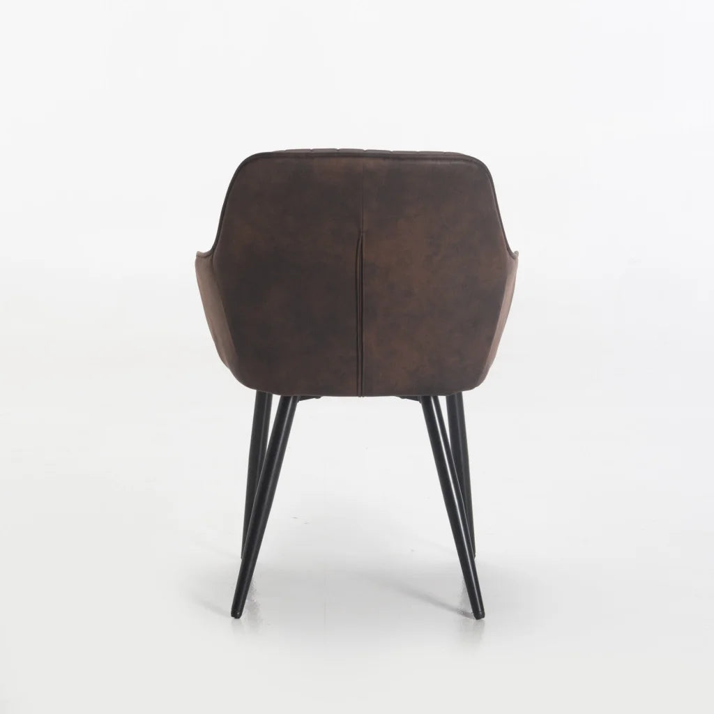 Decorotika Fabric Dining Chair - Brown