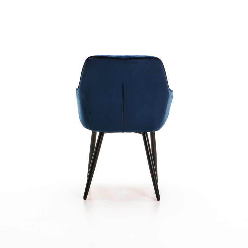 Decorotika Velvet Dining Chair - Navy