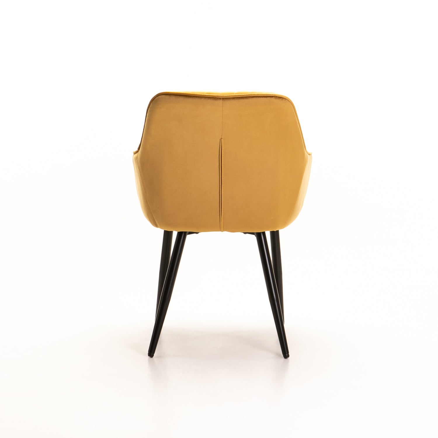 Decorotika Velvet Dining Chair - Mustard