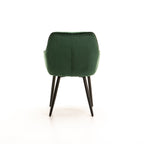 Decorotika Velvet Dining Chair - Green