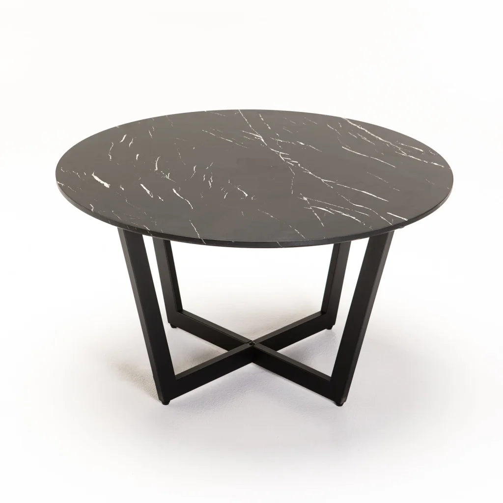 Aitzber Round Coffee Table - Black