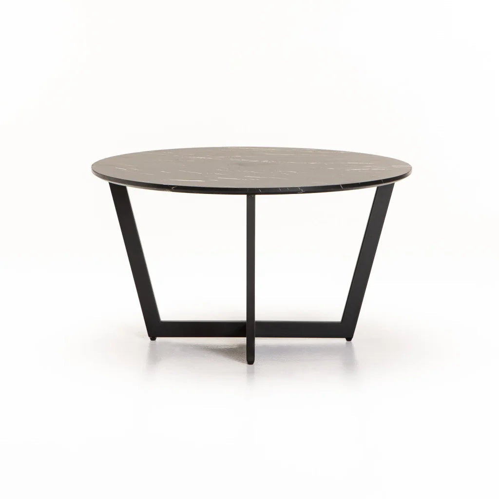 Aitzber Round Coffee Table - Black