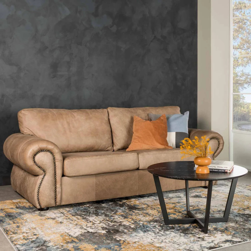 Aitzber Round Coffee Table - Black