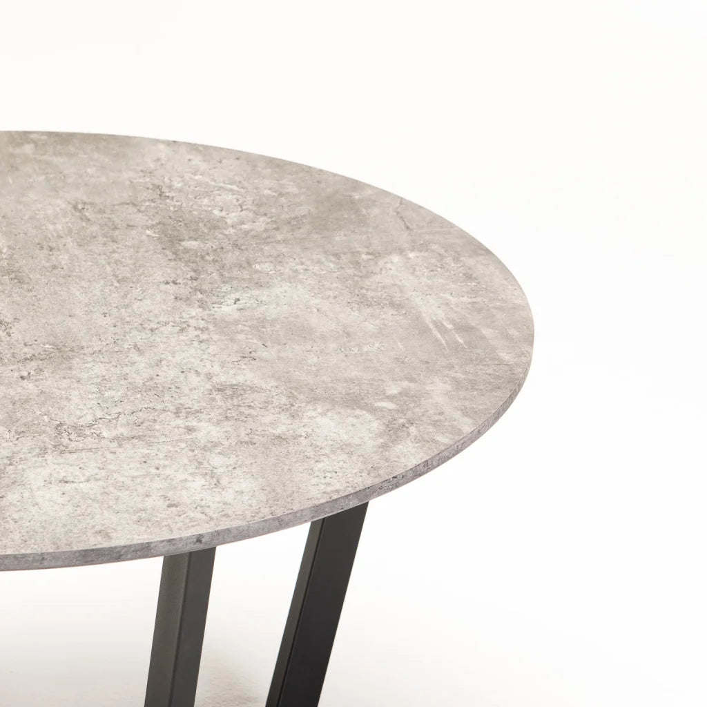 Aitzber Round Coffee Table - Grey