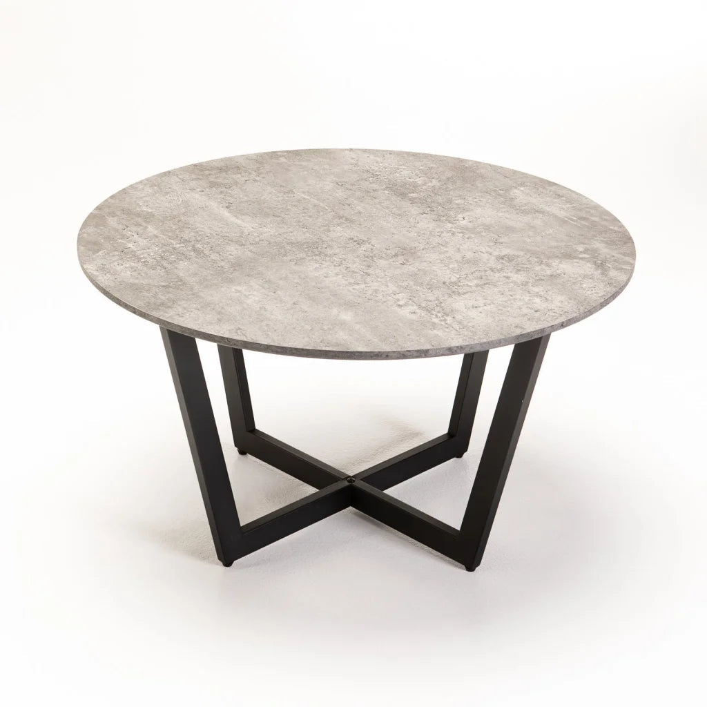 Aitzber Round Coffee Table - Grey