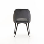 Tee Velvet Dining Chair - Grey