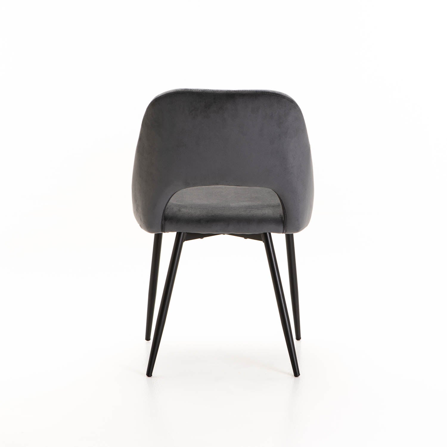 Tee Velvet Dining Chair - Grey