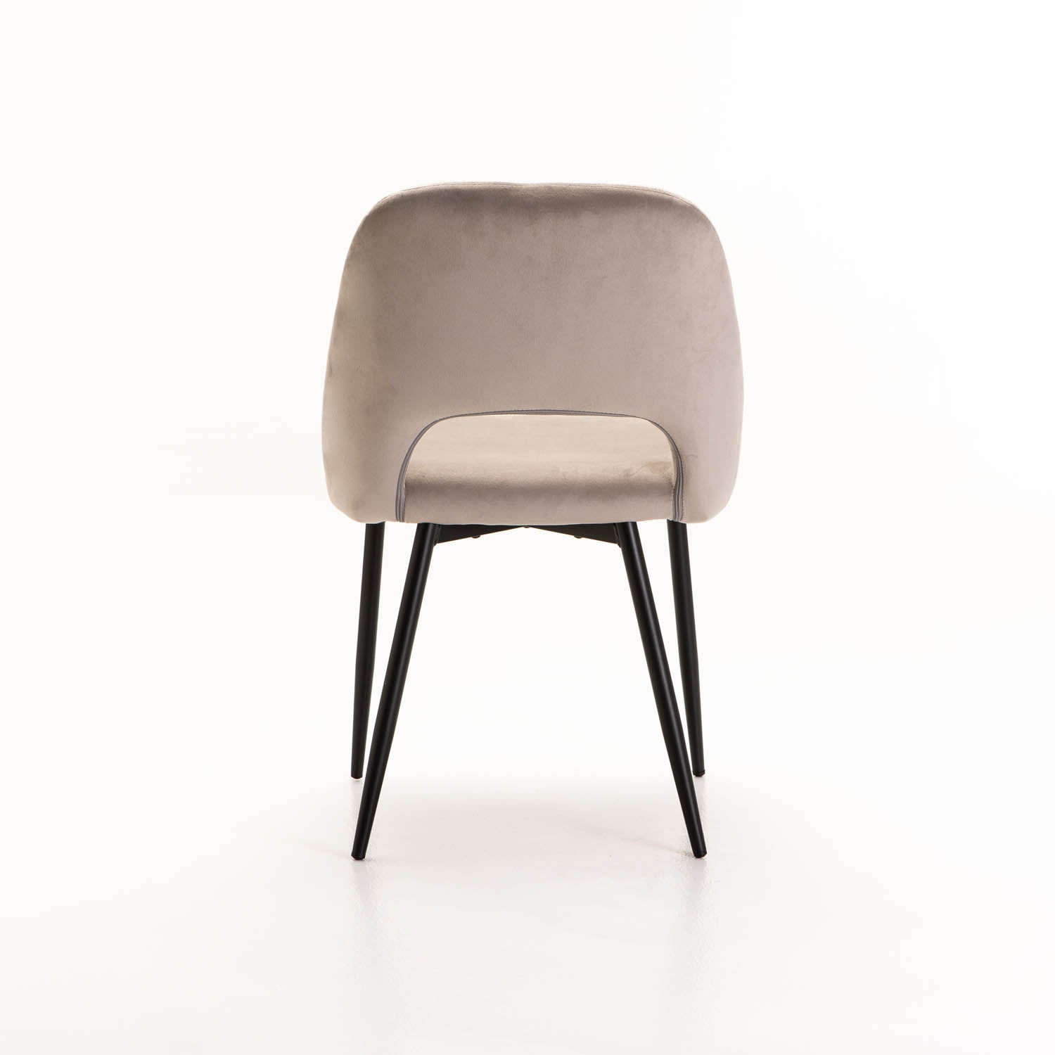 Tee Velvet Dining Chair - Taupe