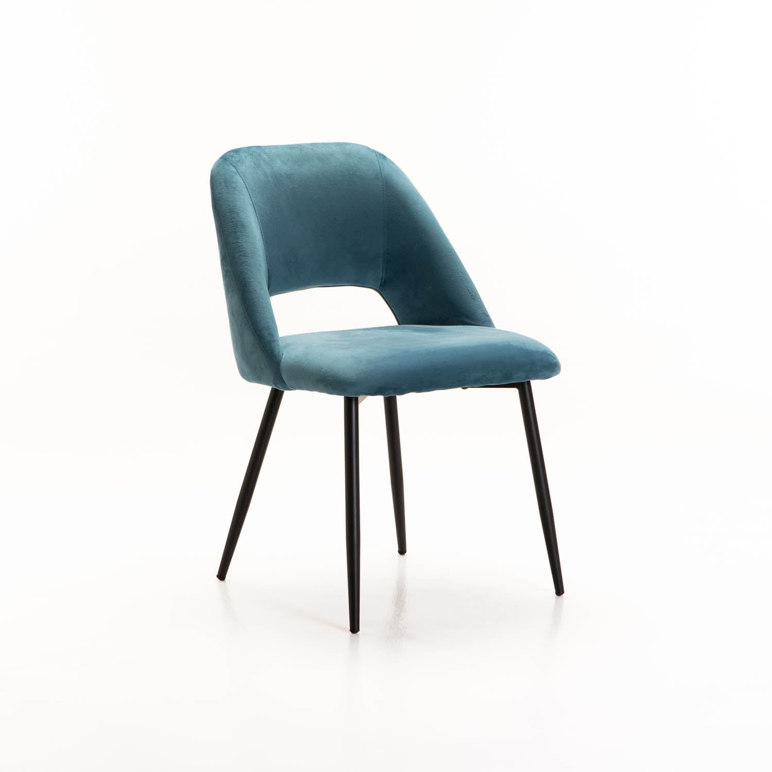 Tee Velvet Dining Chair - Blue