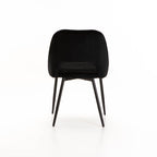 Tee Velvet Dining Chair - Black