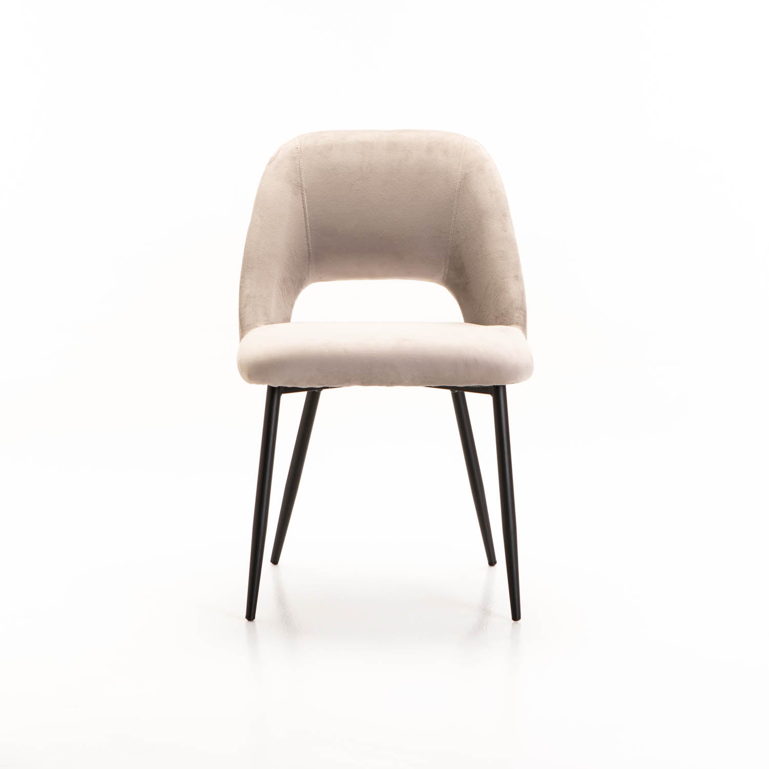 Tee Velvet Dining Chair - Taupe