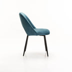 Tee Velvet Dining Chair - Blue