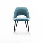 Tee Velvet Dining Chair - Blue