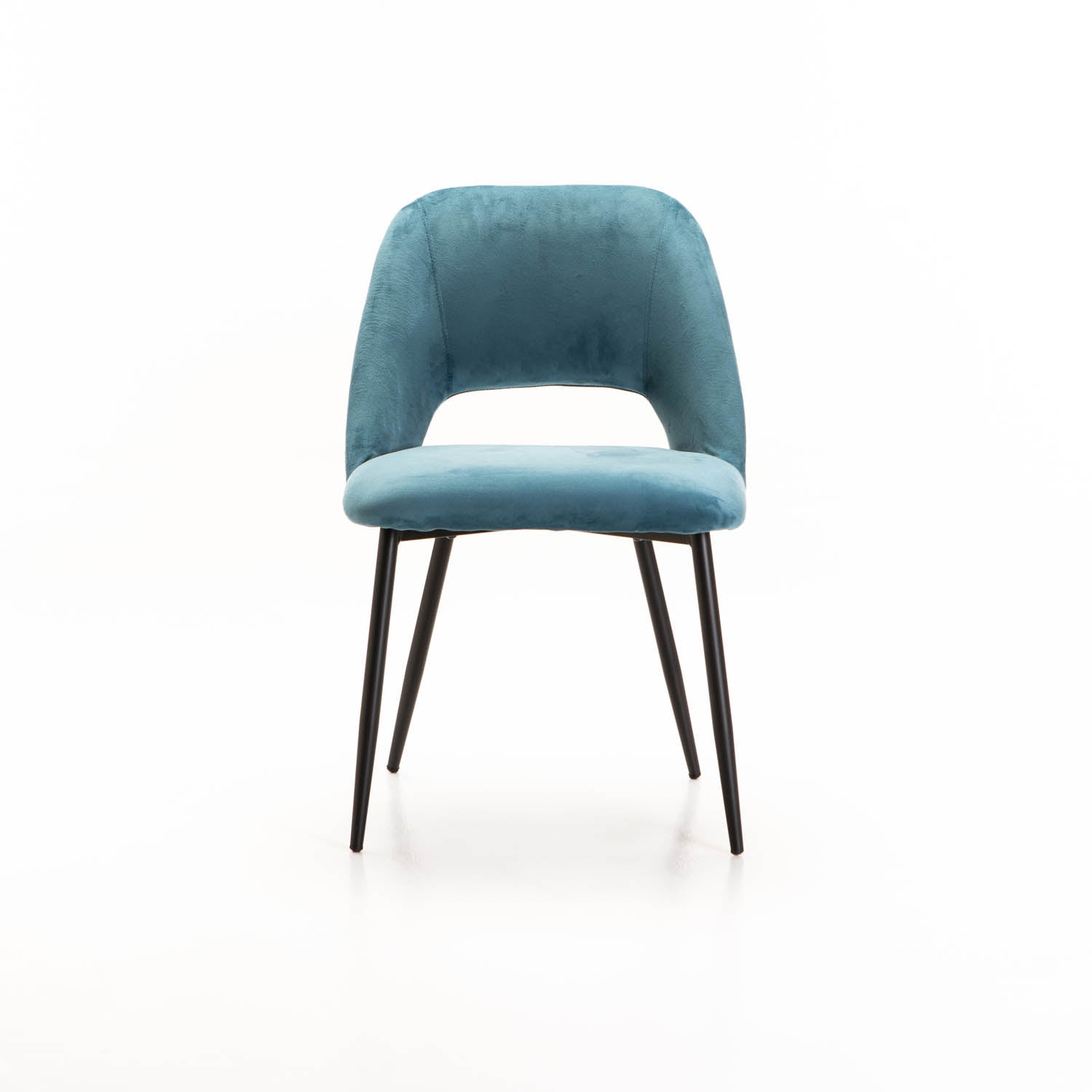 Tee Velvet Dining Chair - Blue