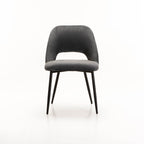 Tee Velvet Dining Chair - Grey
