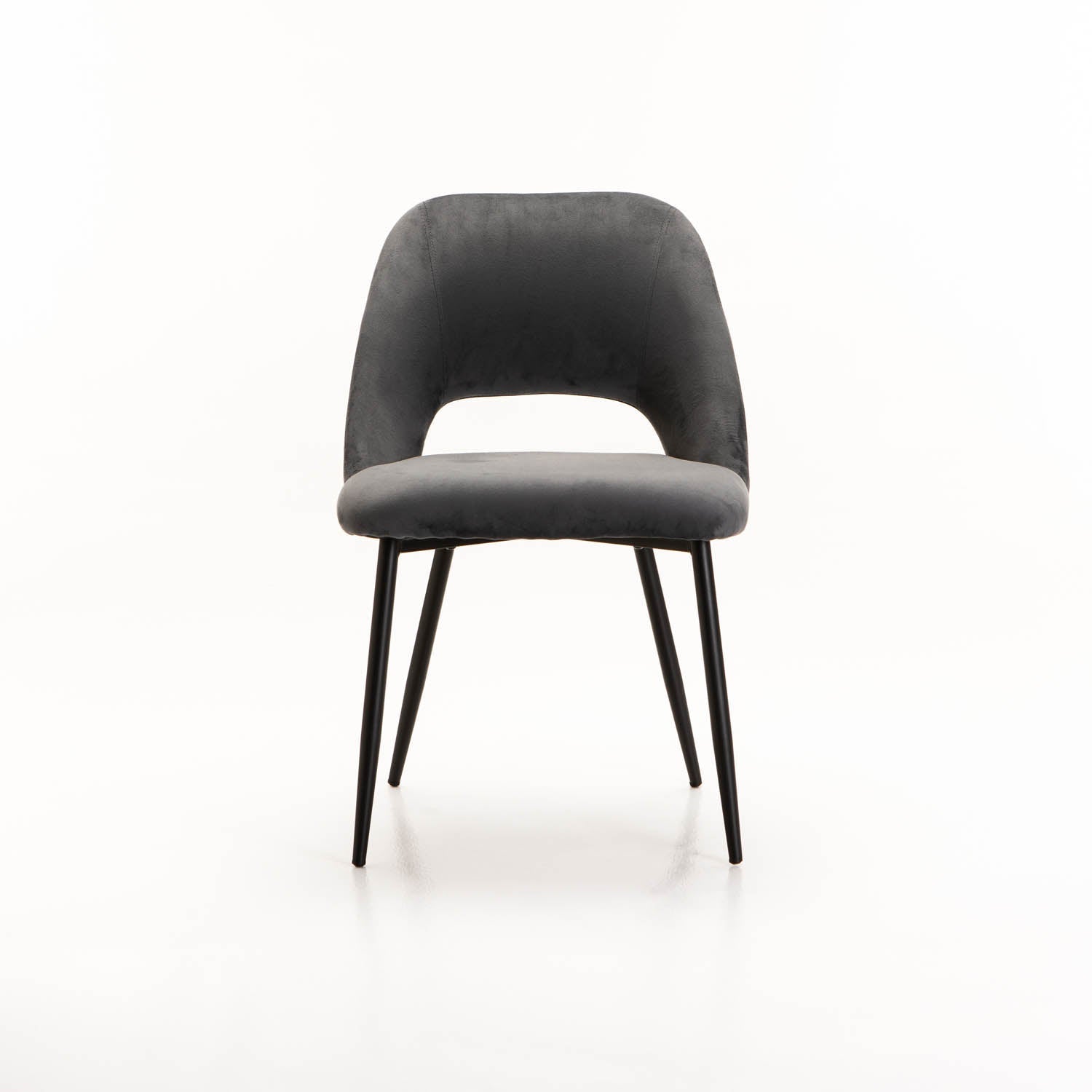 Tee Velvet Dining Chair - Grey