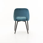 Tee Velvet Dining Chair - Blue
