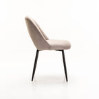 Tee Velvet Dining Chair - Taupe