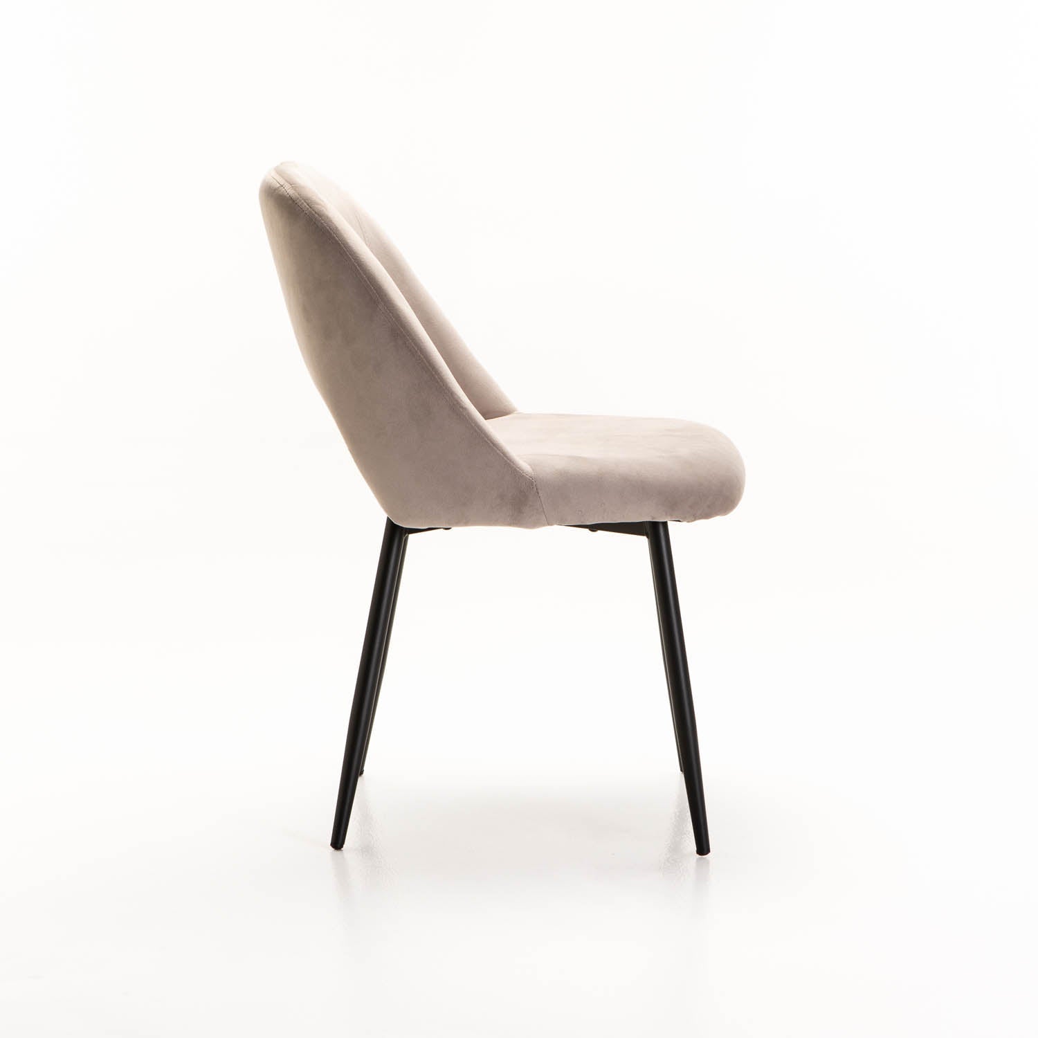 Tee Velvet Dining Chair - Taupe