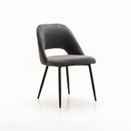 Tee Velvet Dining Chair - Grey