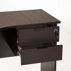 Keir 120cm 2 Drawer Corner Desk - Wenge