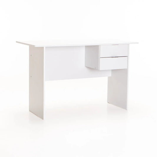 Keir 120cm 2 Drawer Desk - White